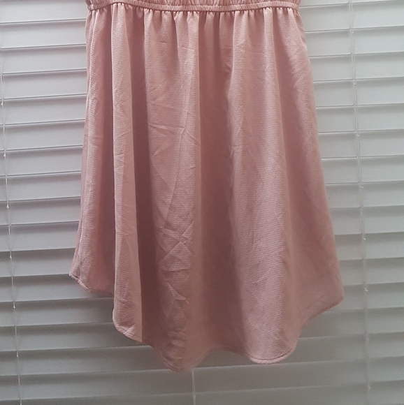 Size 12 blush H&M sleeveless chiffon dress - Picture 4 of 5